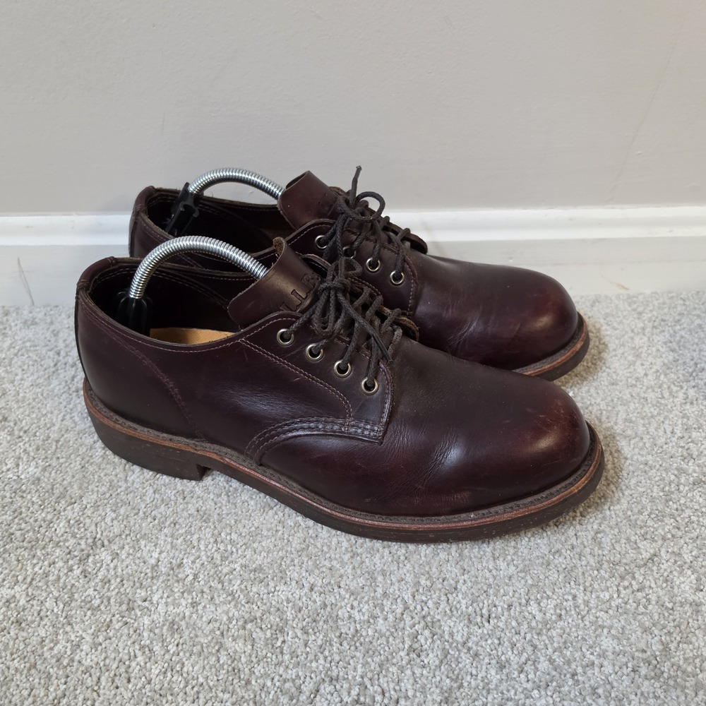 Chippewa Katahdin L.L.Bean K.I.W Engineer Boots Plain Toe Mens 10 EEUSA Vintage